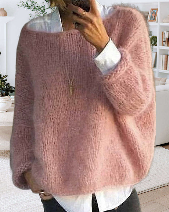 Nayara – a cozy and vibrant pullover with a classic round neck