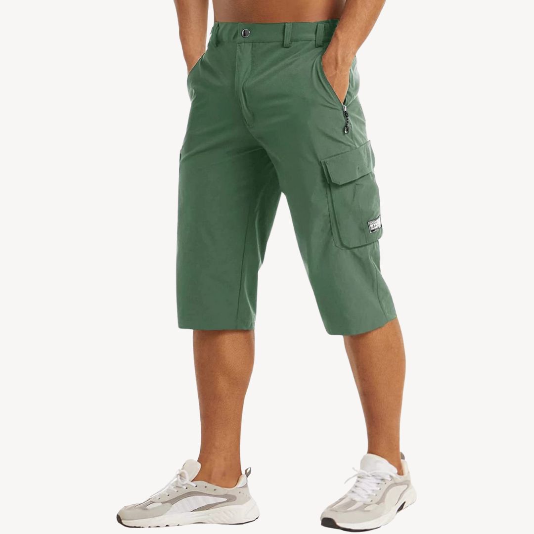 Men's Cargo Zipper Pocket Shorts
