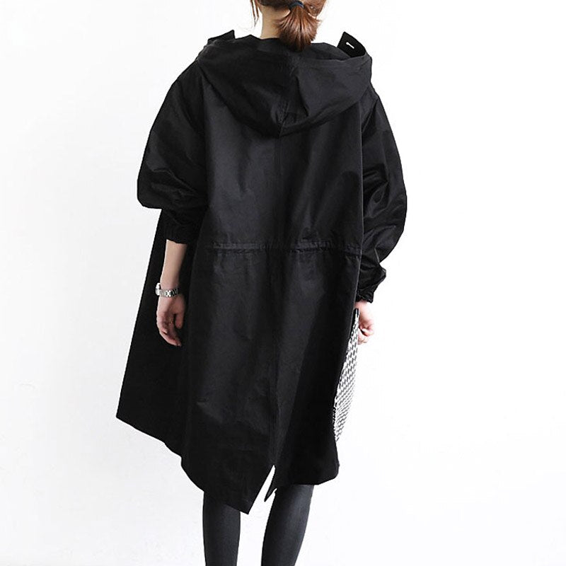 Trench Coat - Button Front Longline with Pockets