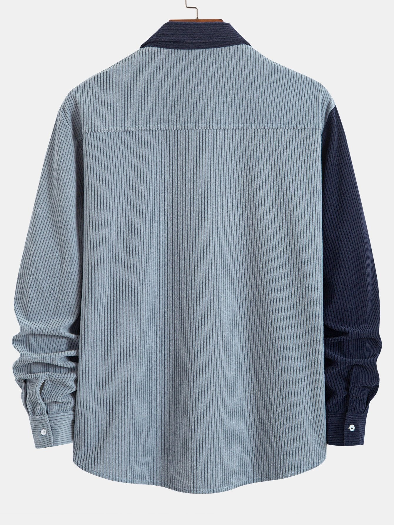 Button Down Shirt | Long Sleeve Patchwork Design