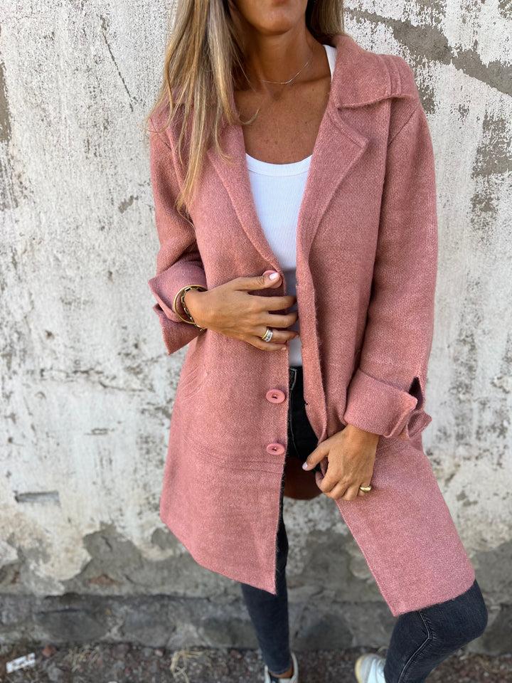 Longline Coat | Button Front with Collared Design