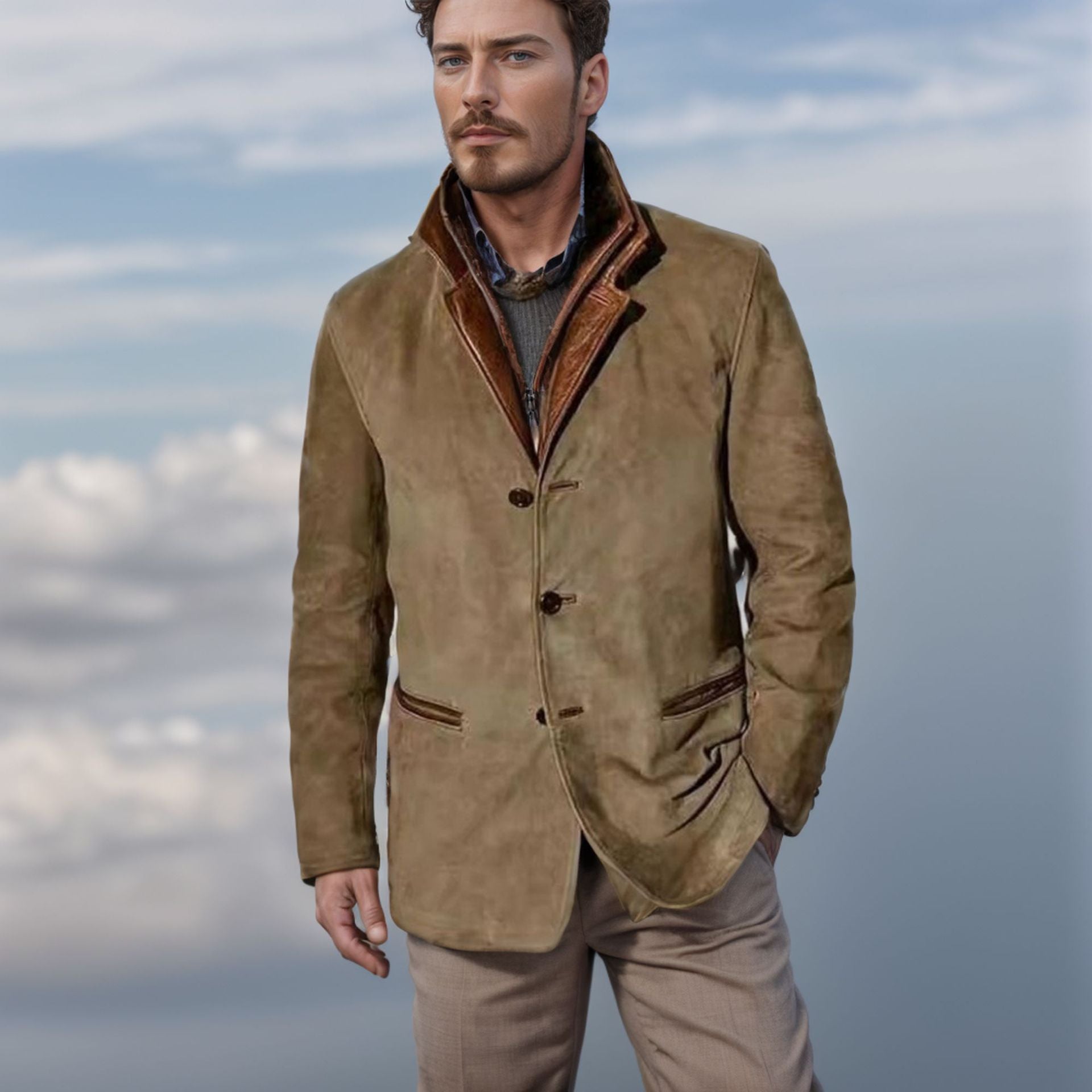 Blazer Jacket - Smart Casual with Lapel Collar