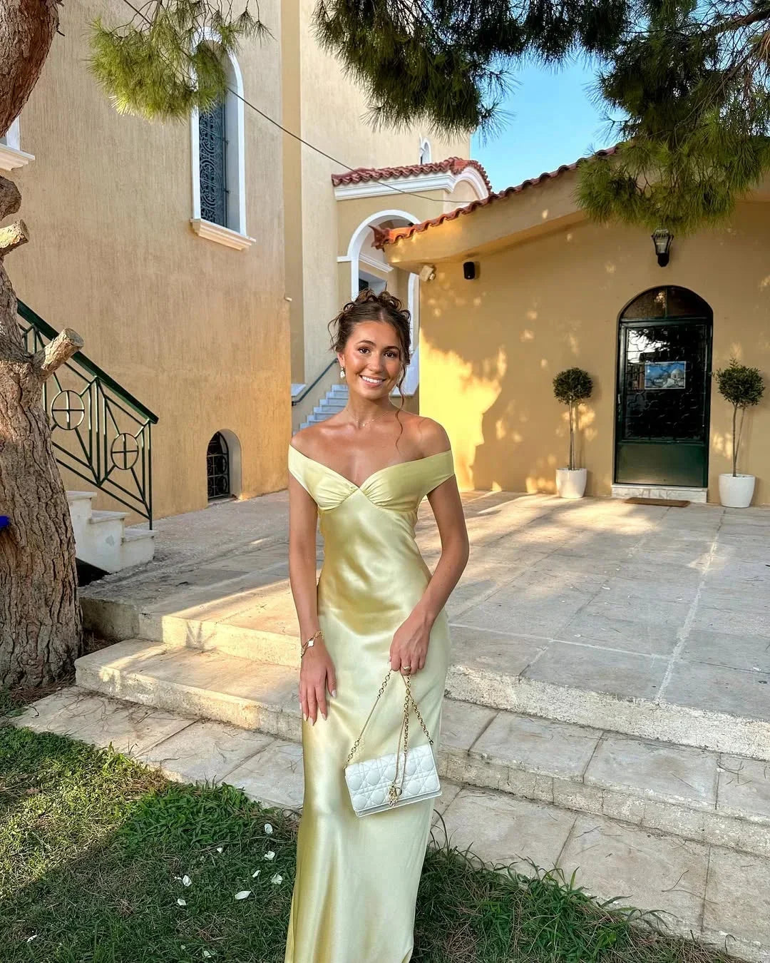 Women’s Off Shoulder Maxi Dress | Fitted Elegant Evening Gown