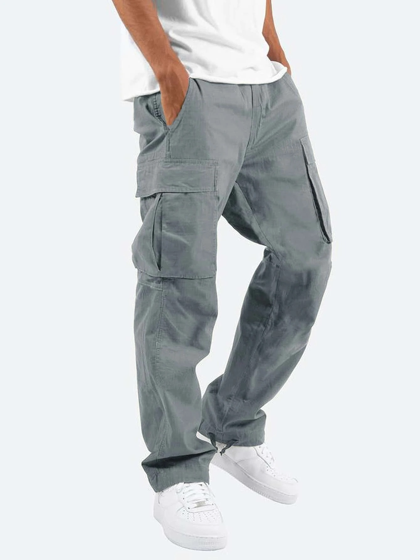 Cargo Trousers -  Relaxed Fit with Utility Pockets
