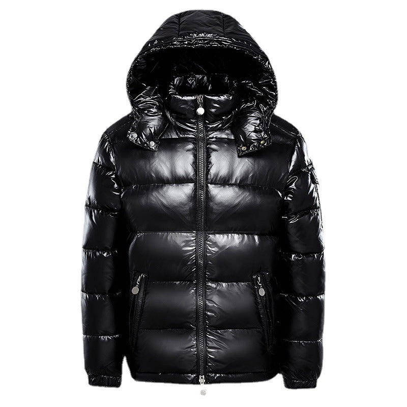 Puffer Jacket - Hooded with Gloss Finish
