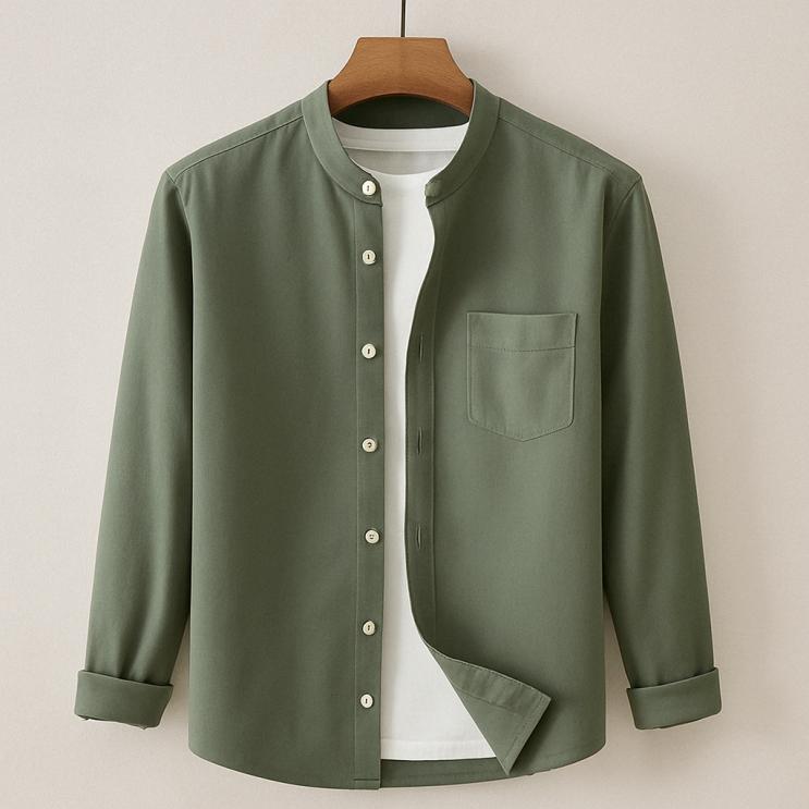 Button Collar Shirt | Long Sleeve