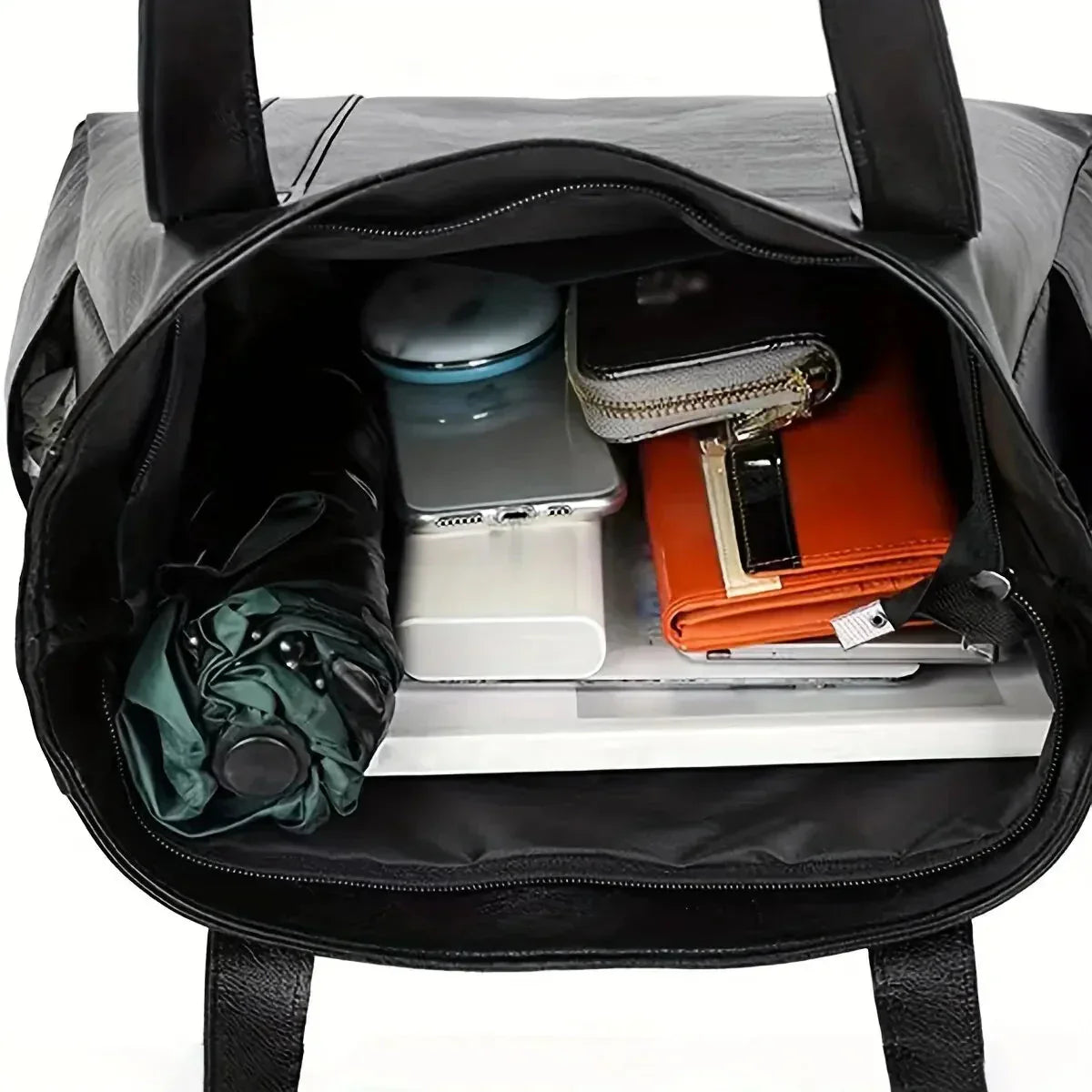 Shoulder Bag - Large Tote Style with Side Pockets