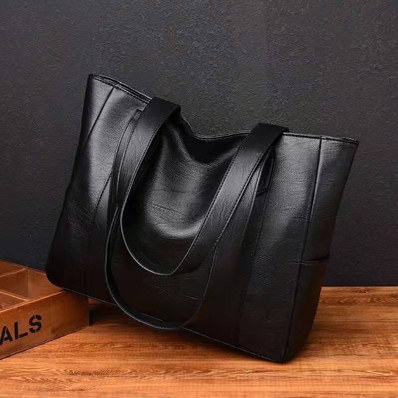 Shoulder Bag - Large Tote Style with Side Pockets