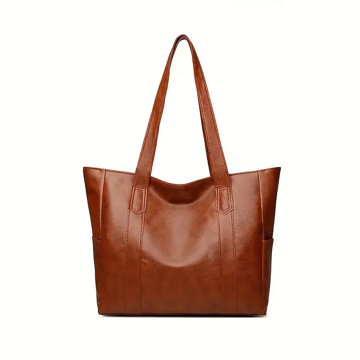 Shoulder Bag - Large Tote Style with Side Pockets