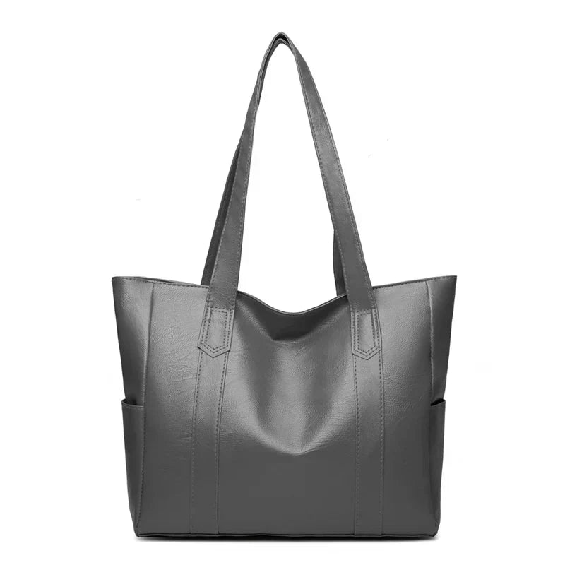 Shoulder Bag - Large Tote Style with Side Pockets