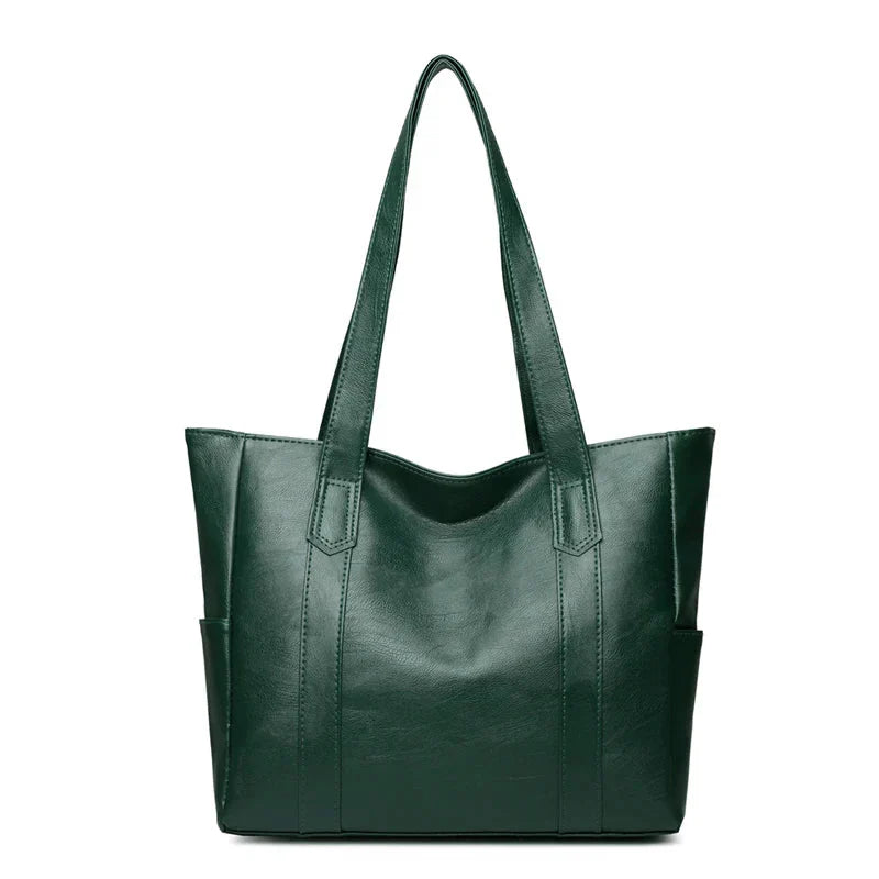 Shoulder Bag - Large Tote Style with Side Pockets