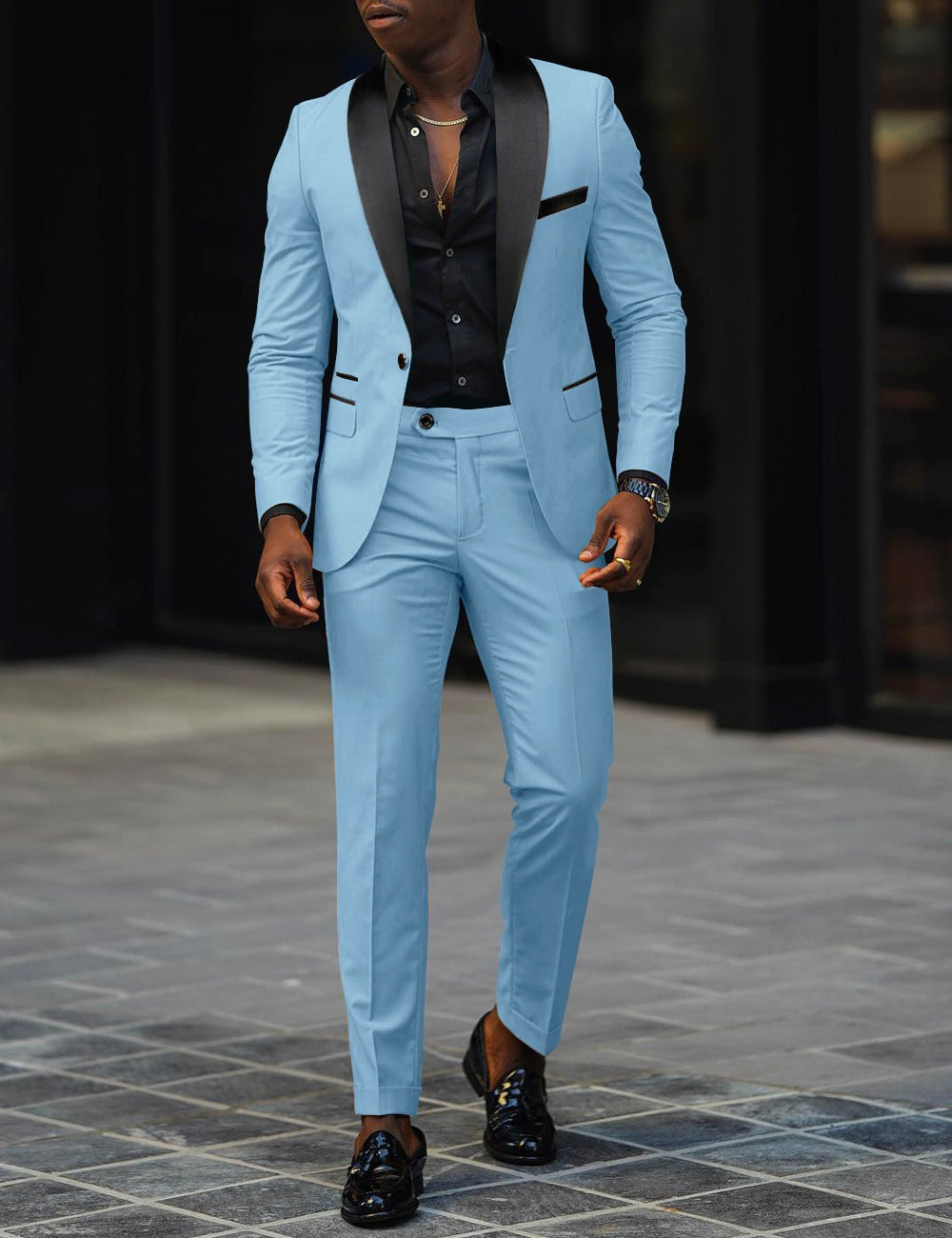 Slim Fit Suit - Two Piece Jacket and Trousers Set