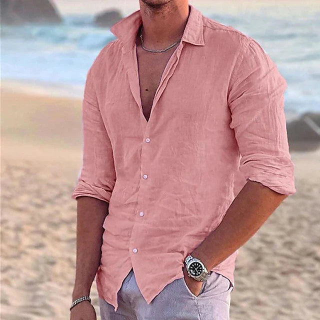 Men's Summer Long Sleeve Shirt