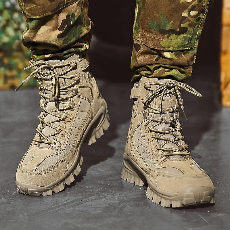 Tactical Combat Boots - Lace Up Ankle Design