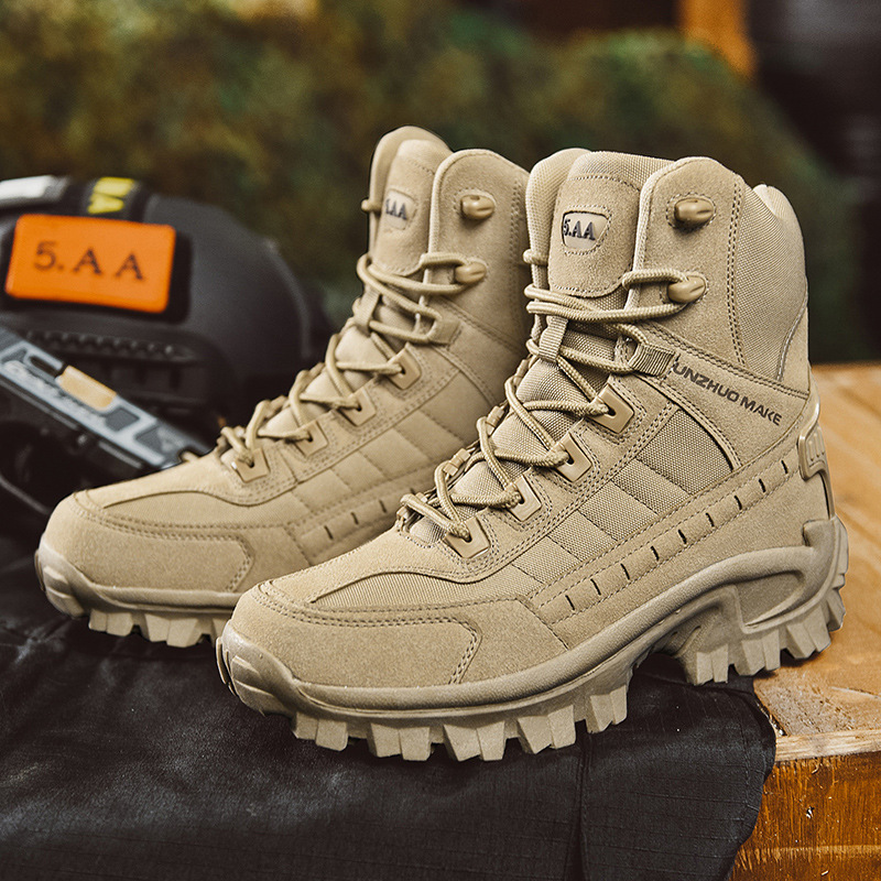 Tactical Combat Boots - Lace Up Ankle Design