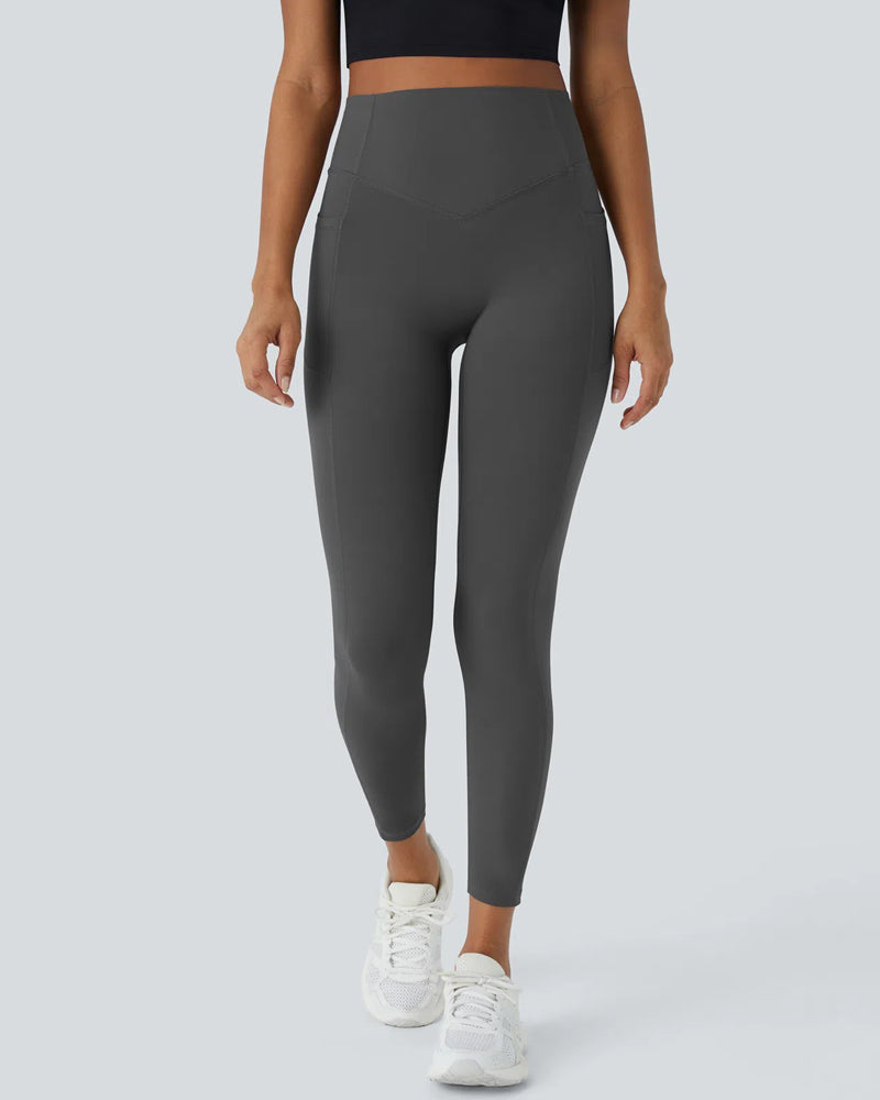 High Waist Gym Leggings - With Pockets