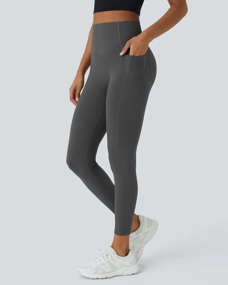 High Waist Gym Leggings - With Pockets