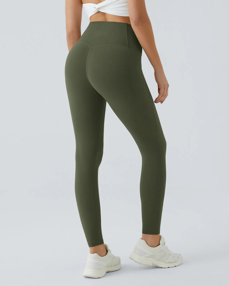 High Waist Gym Leggings - With Pockets