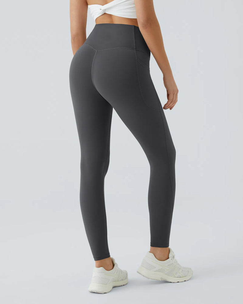 High Waist Gym Leggings - With Pockets