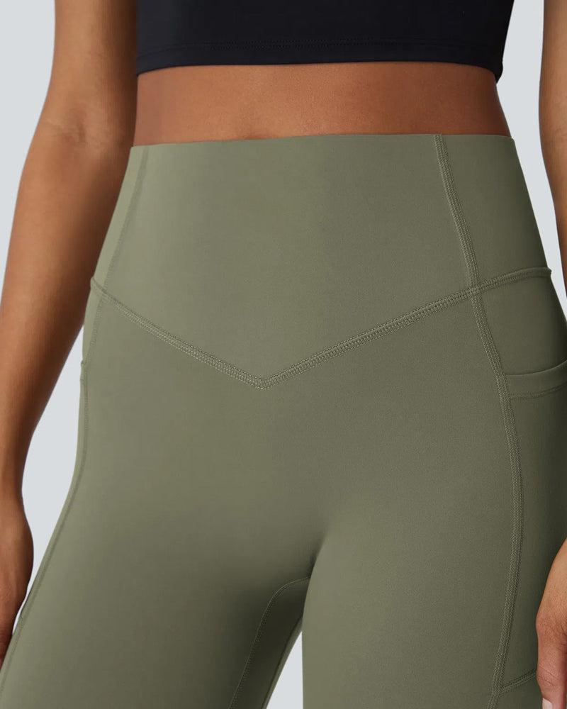 High Waist Gym Leggings - With Pockets