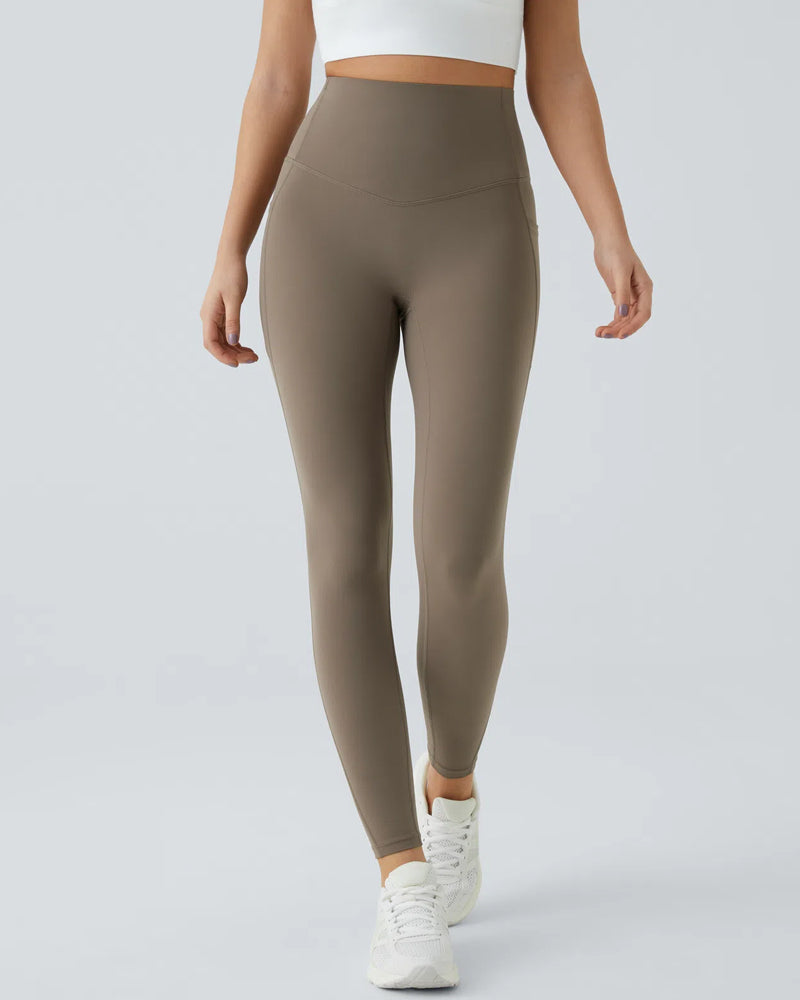 High Waist Gym Leggings - With Pockets