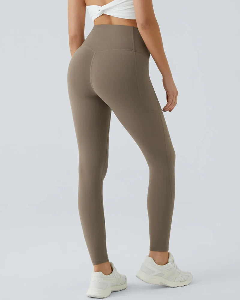 High Waist Gym Leggings - With Pockets