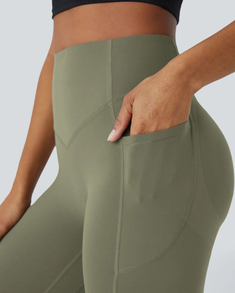 High Waist Gym Leggings - With Pockets