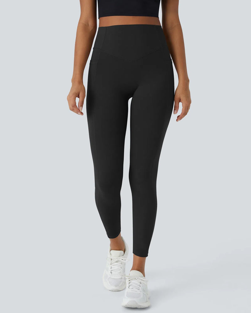 High Waist Gym Leggings - With Pockets