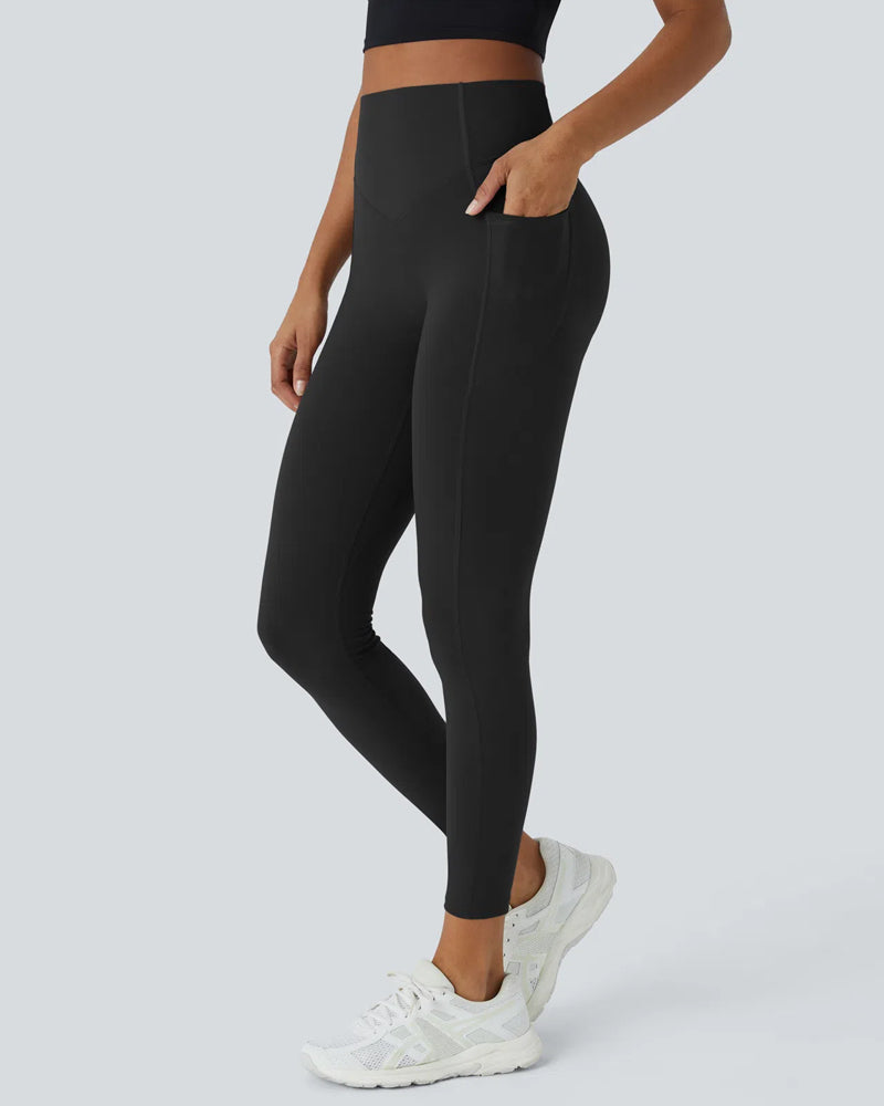 High Waist Gym Leggings - With Pockets