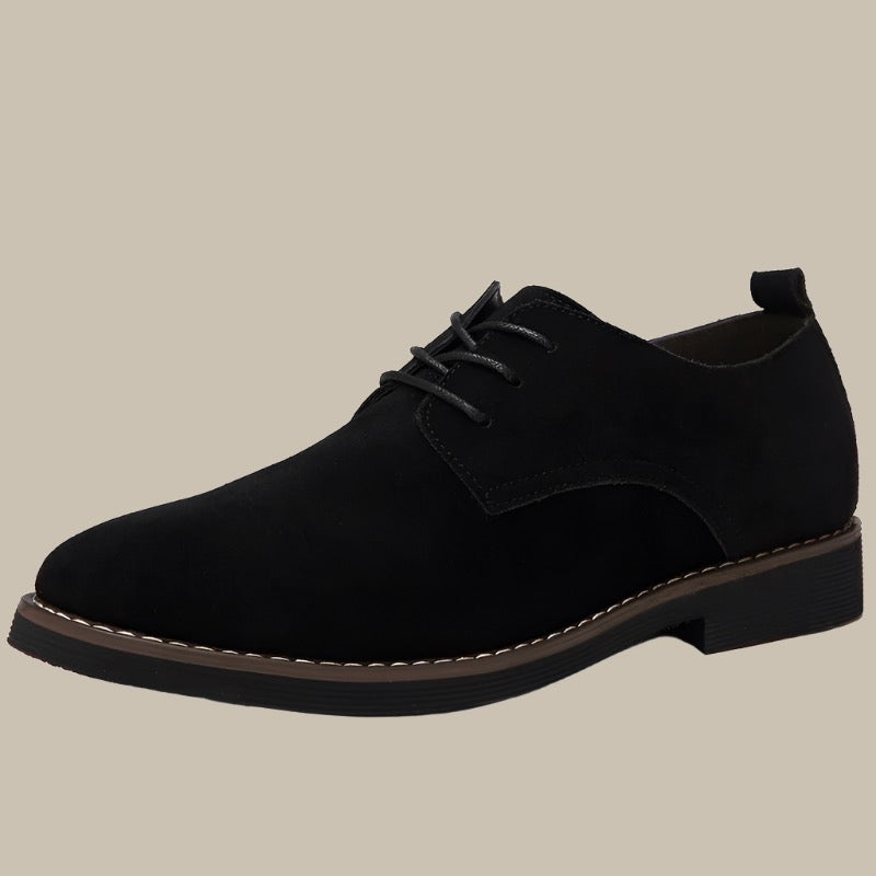 Lace Up Derby Shoes - Classic Round Toe Style